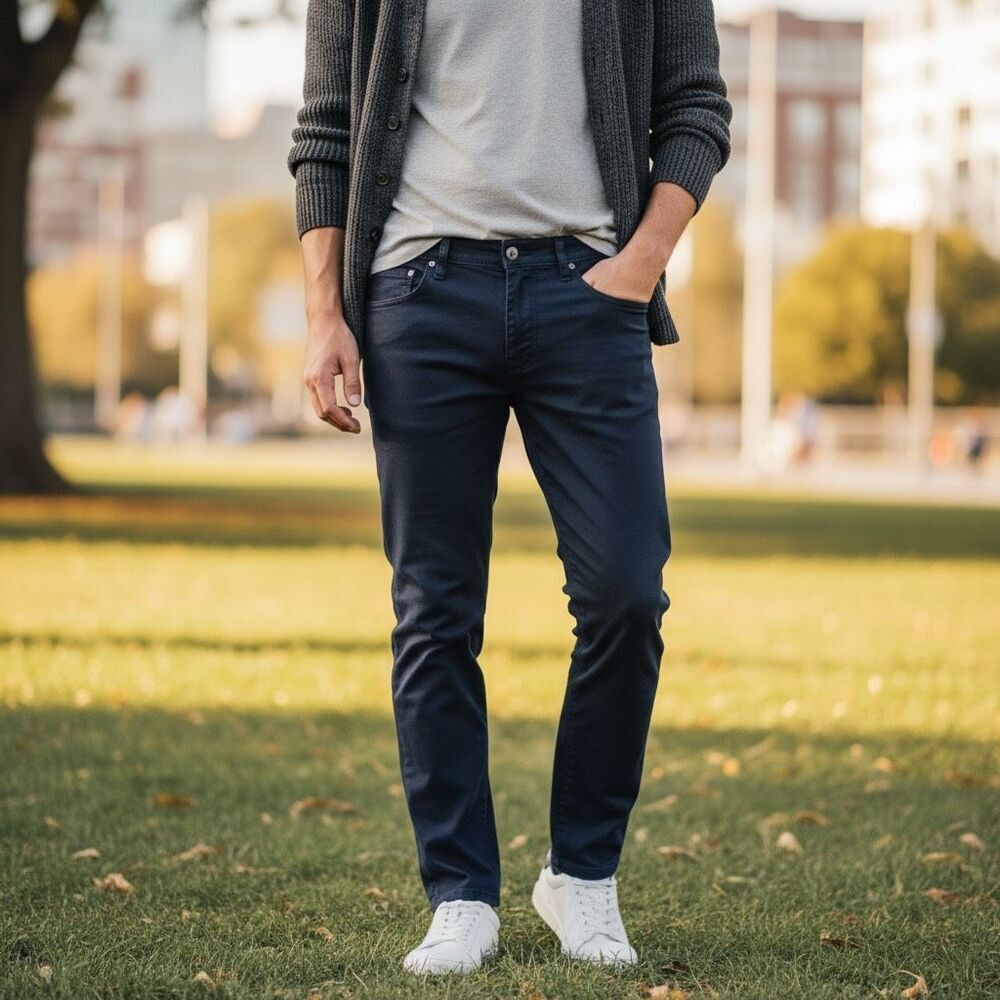 UNTUCKit Men’s Straight Fit Pants Navy‎ Black W38 L34